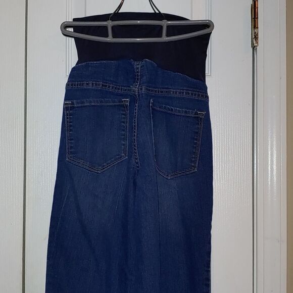 Old Navy Maternity Slim Boot Cut full panel  jeans  Sz 8 - Picture 6 of 8